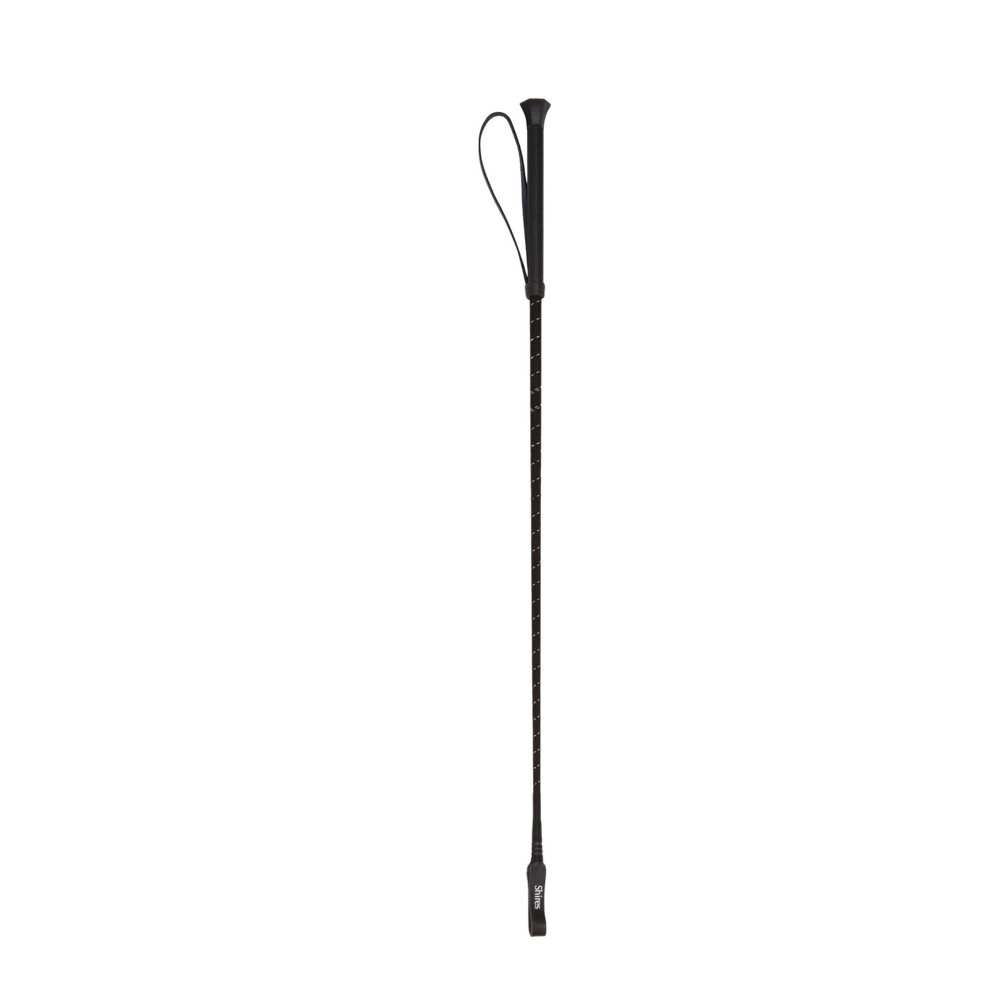 Filettato Pelle Frusta Da Equitazione Shires Nero 2/3