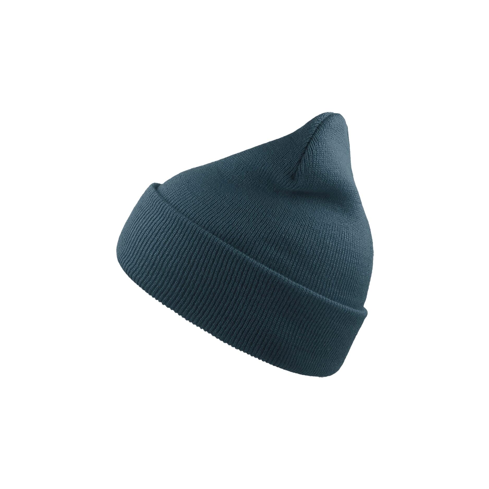 Beanie with WIND cuff Mixed (Blue)