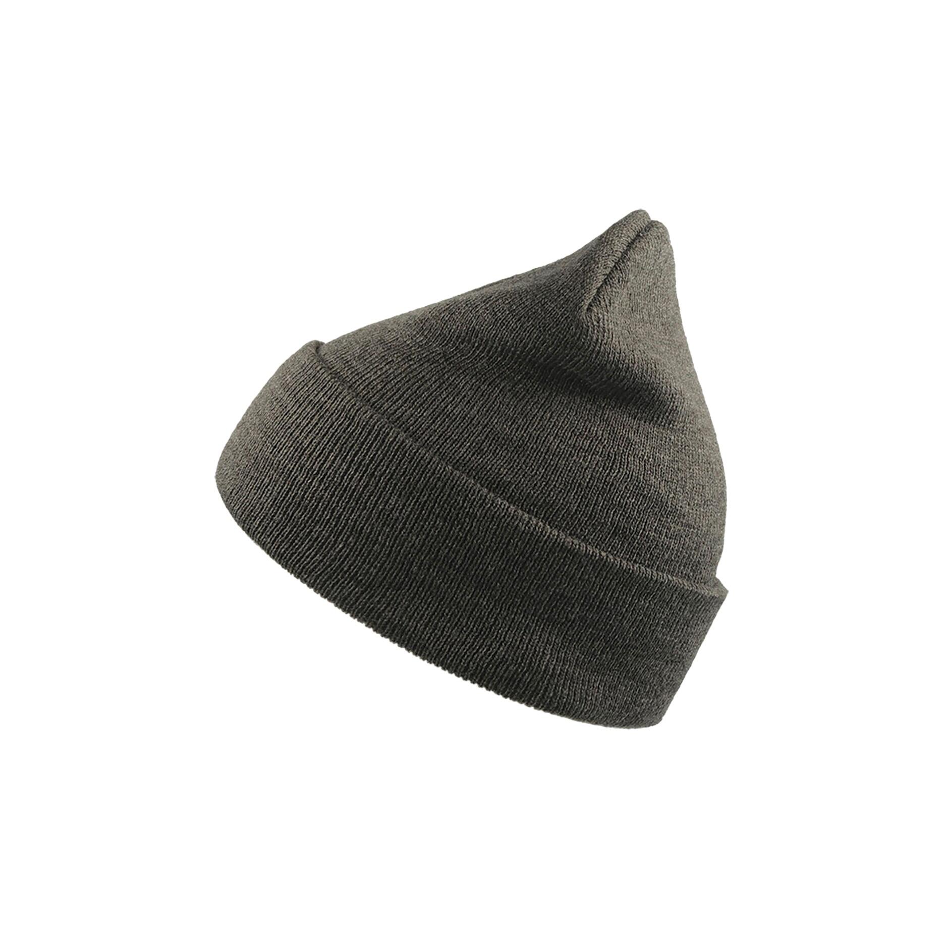 Beanie with WIND cuff Mixed (Grey)