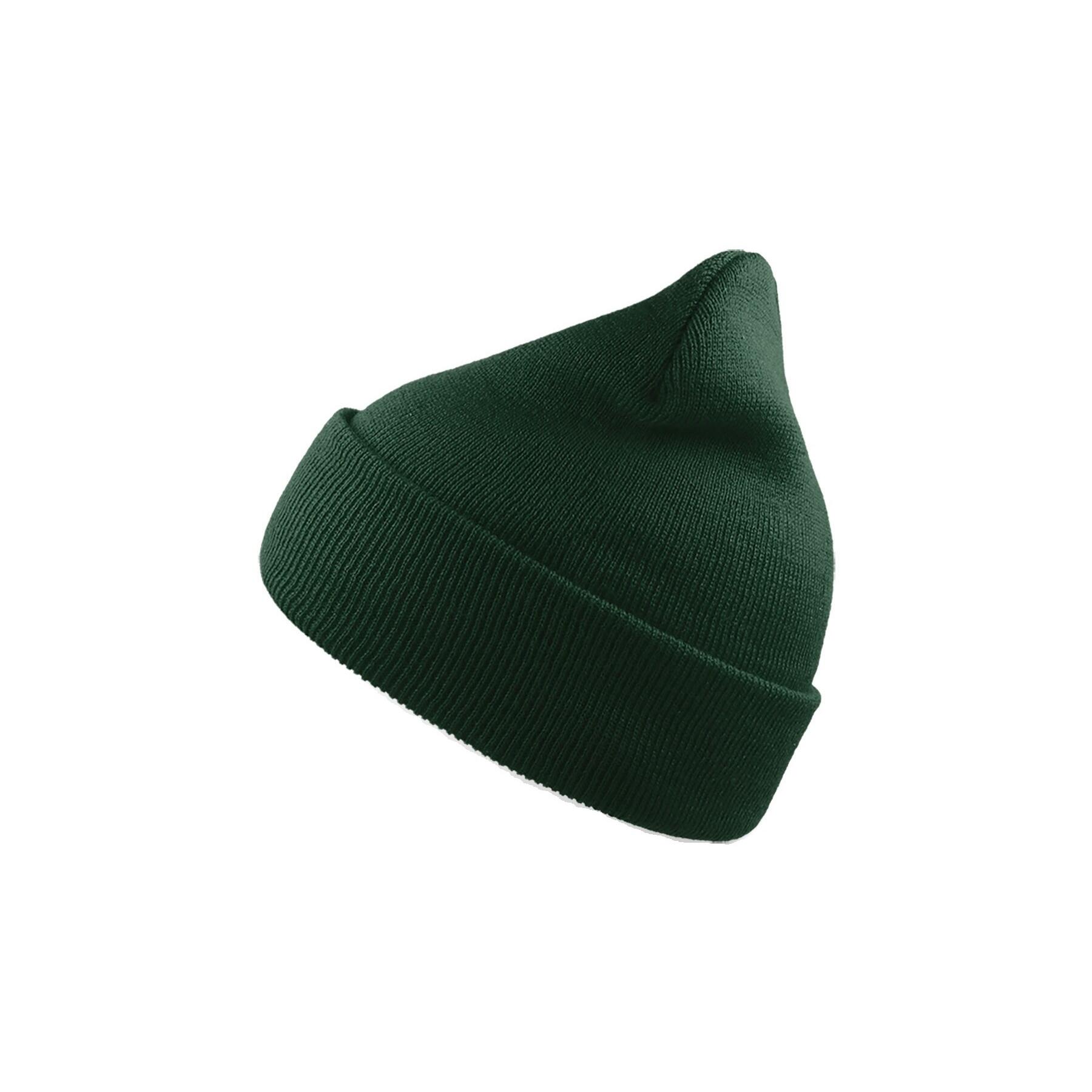 Beanie with WIND cuff Mixed (Green)