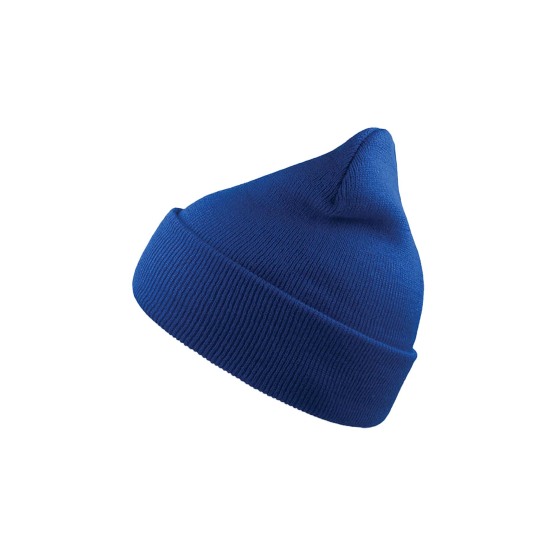 Beanie with WIND cuff Mixed (Royal blue)