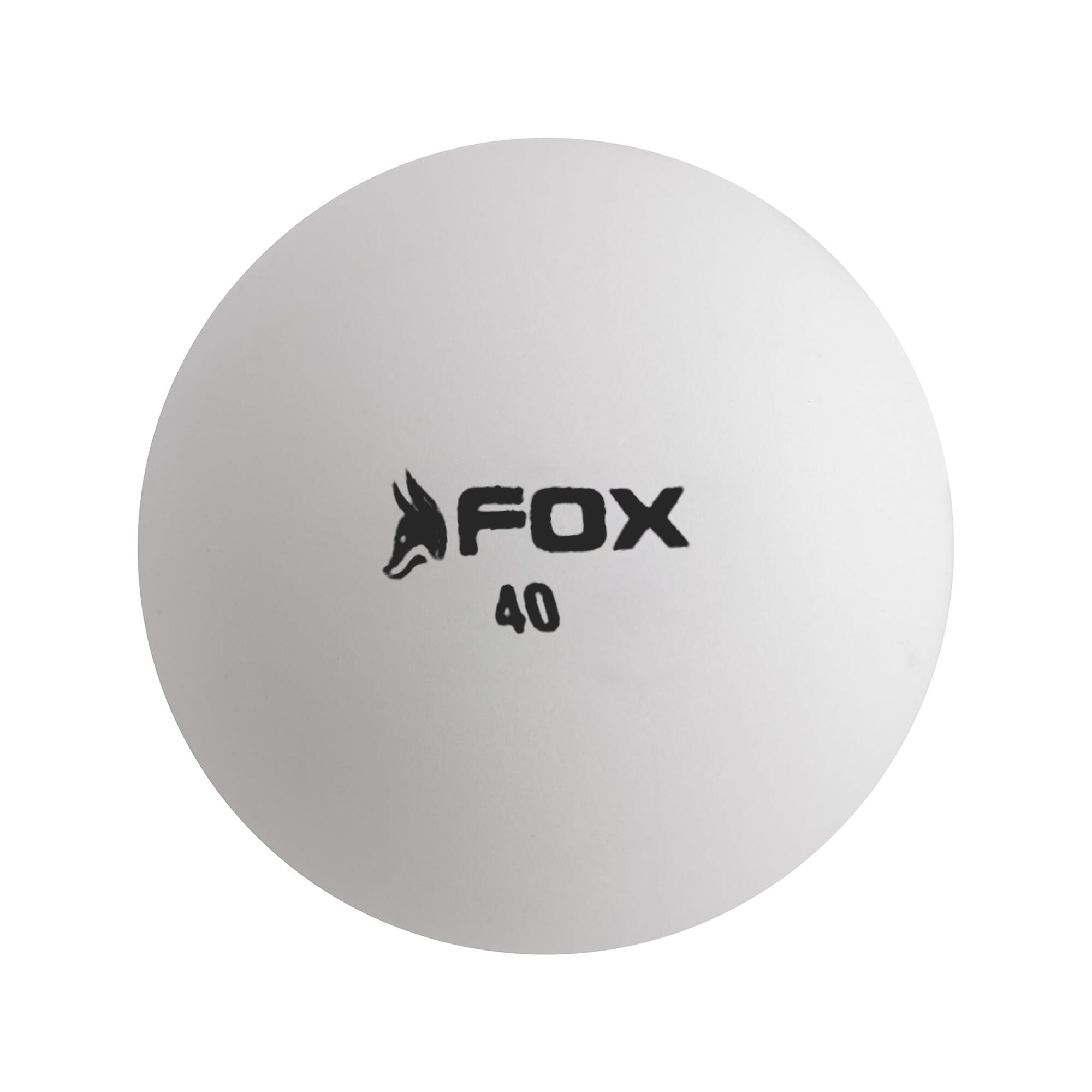 FOX TT Darwin 3 Star Table Tennis Balls (Pack of 6) (White)