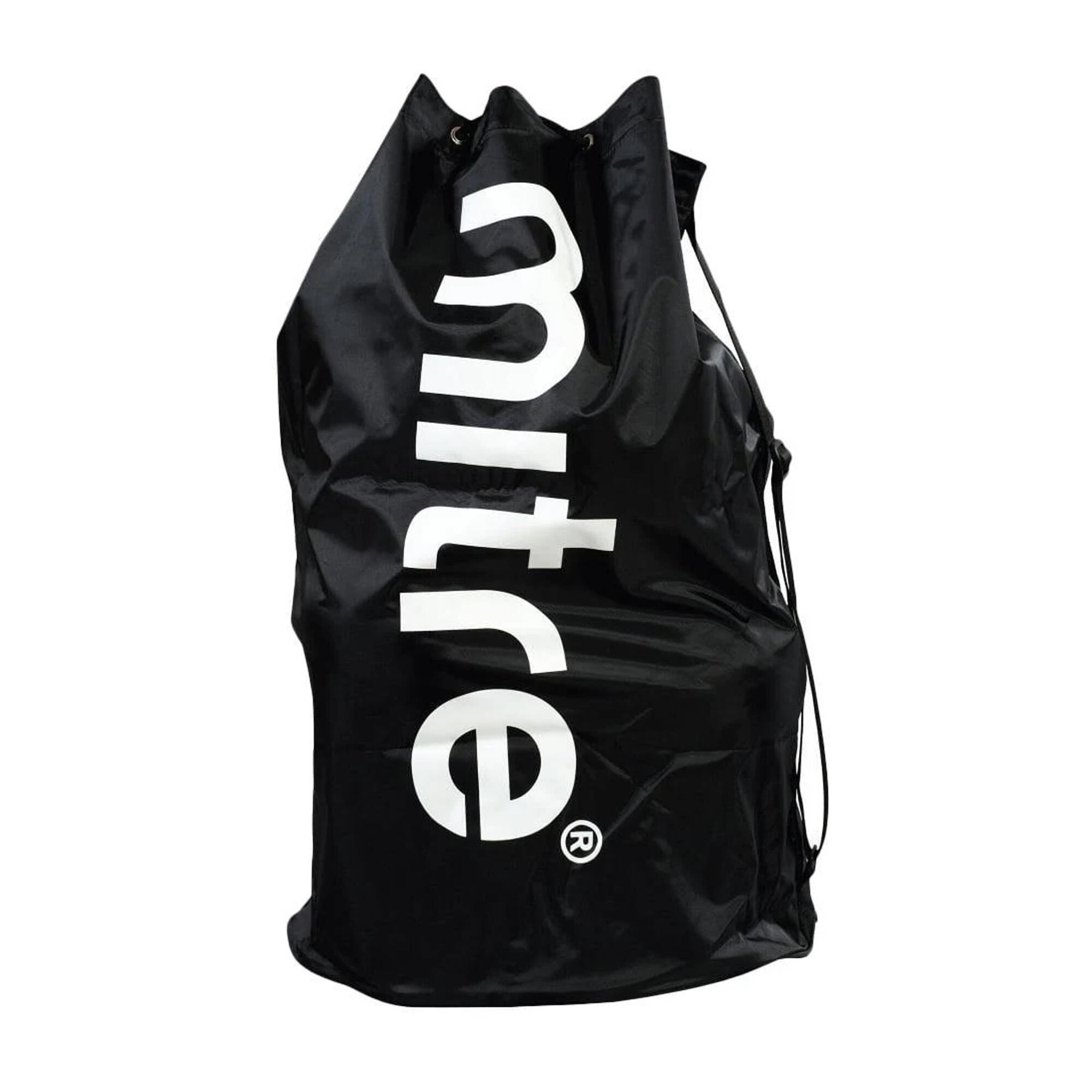 Nylon Football Bag (Black/White) 1/2