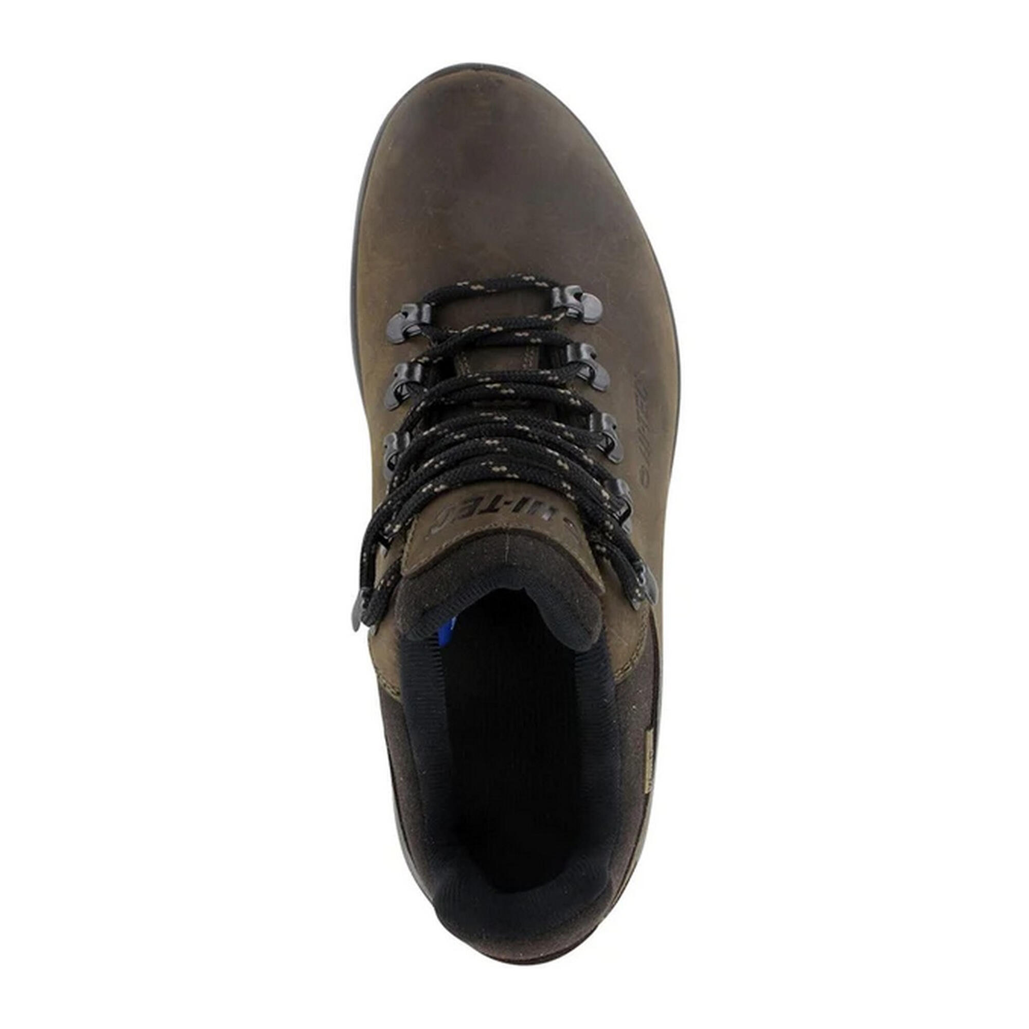 Mens Walk Lite Camino Ultra Leather Shoes (Brown) 3/4