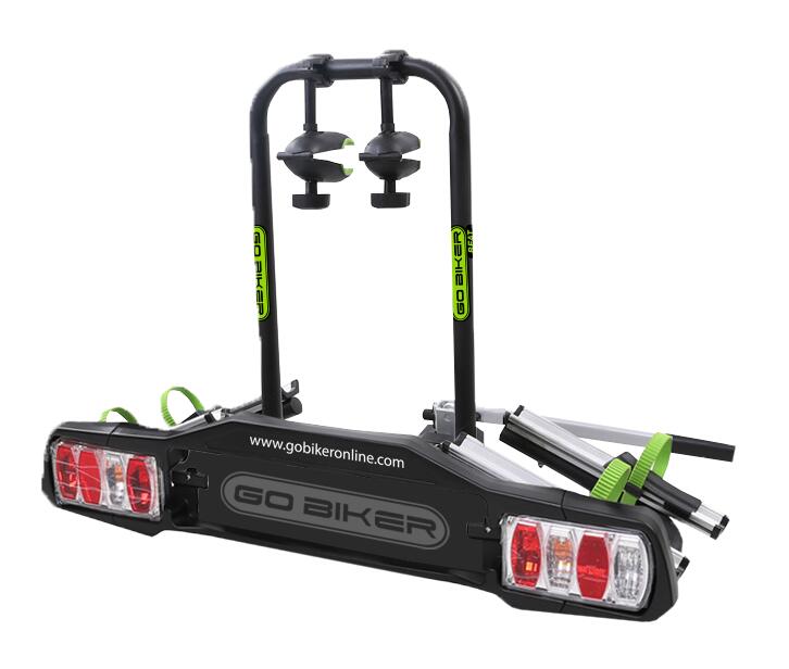 GO BIKER Portabici GO BIKER BEAT - 2 biciclette - 15 kg/binario - Pieghevole - Basculante