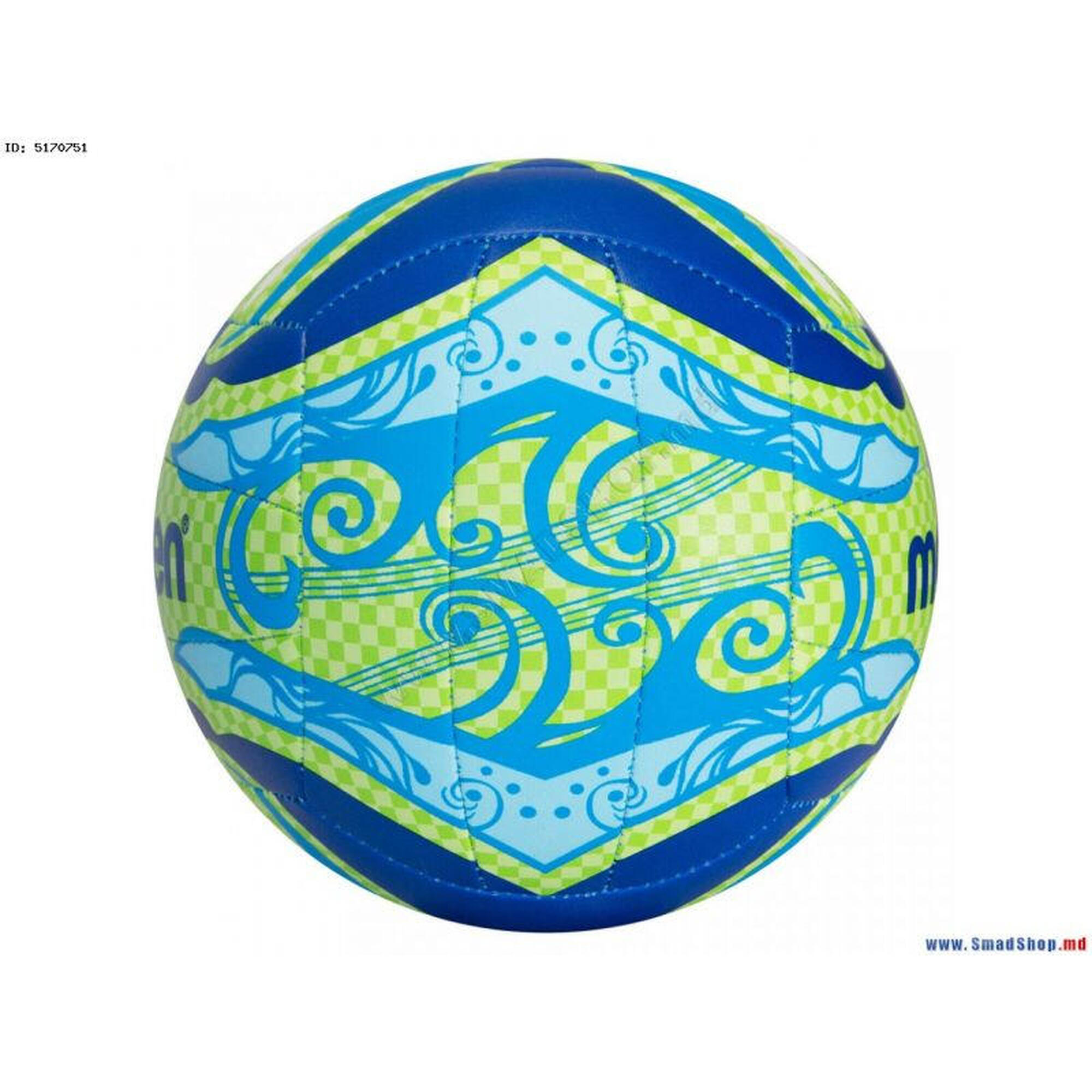Minge volei plaja Molten V5B1502-L soft, verde cu albastru
