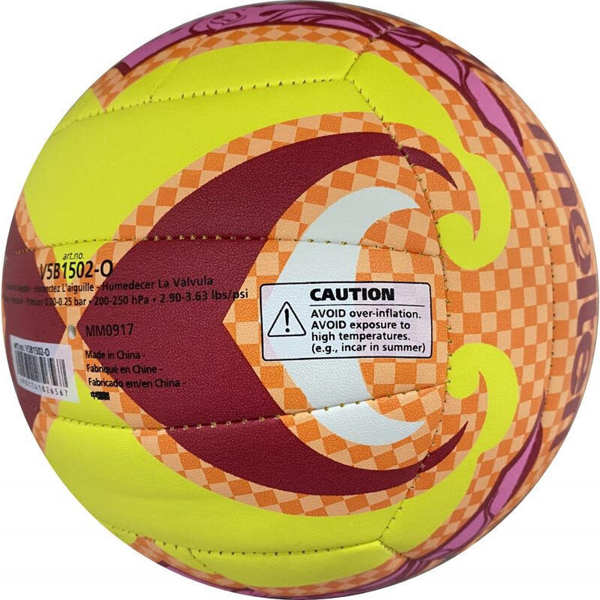 Minge volei plaja Molten V5B1502-O portocaliu cu galben