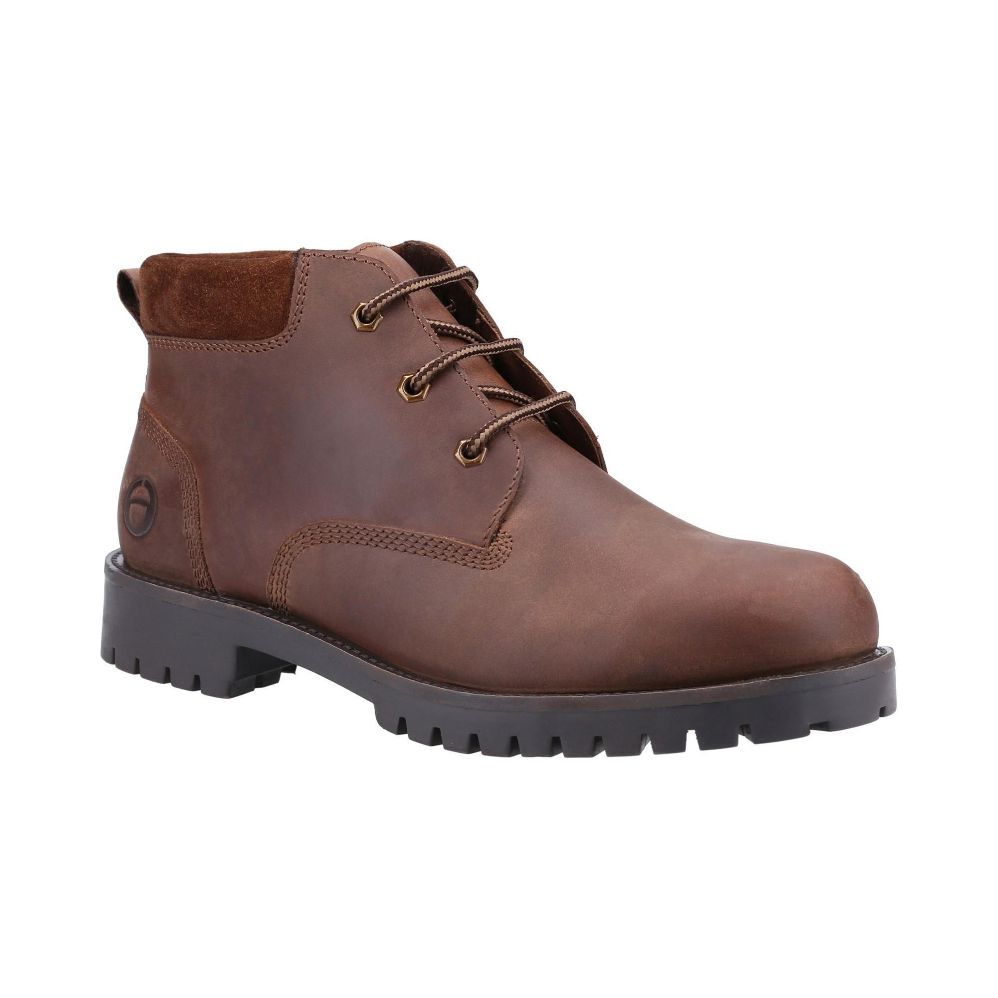 Stivaletti Pelle Uomo Cotswold Banbury Marrone 3/4