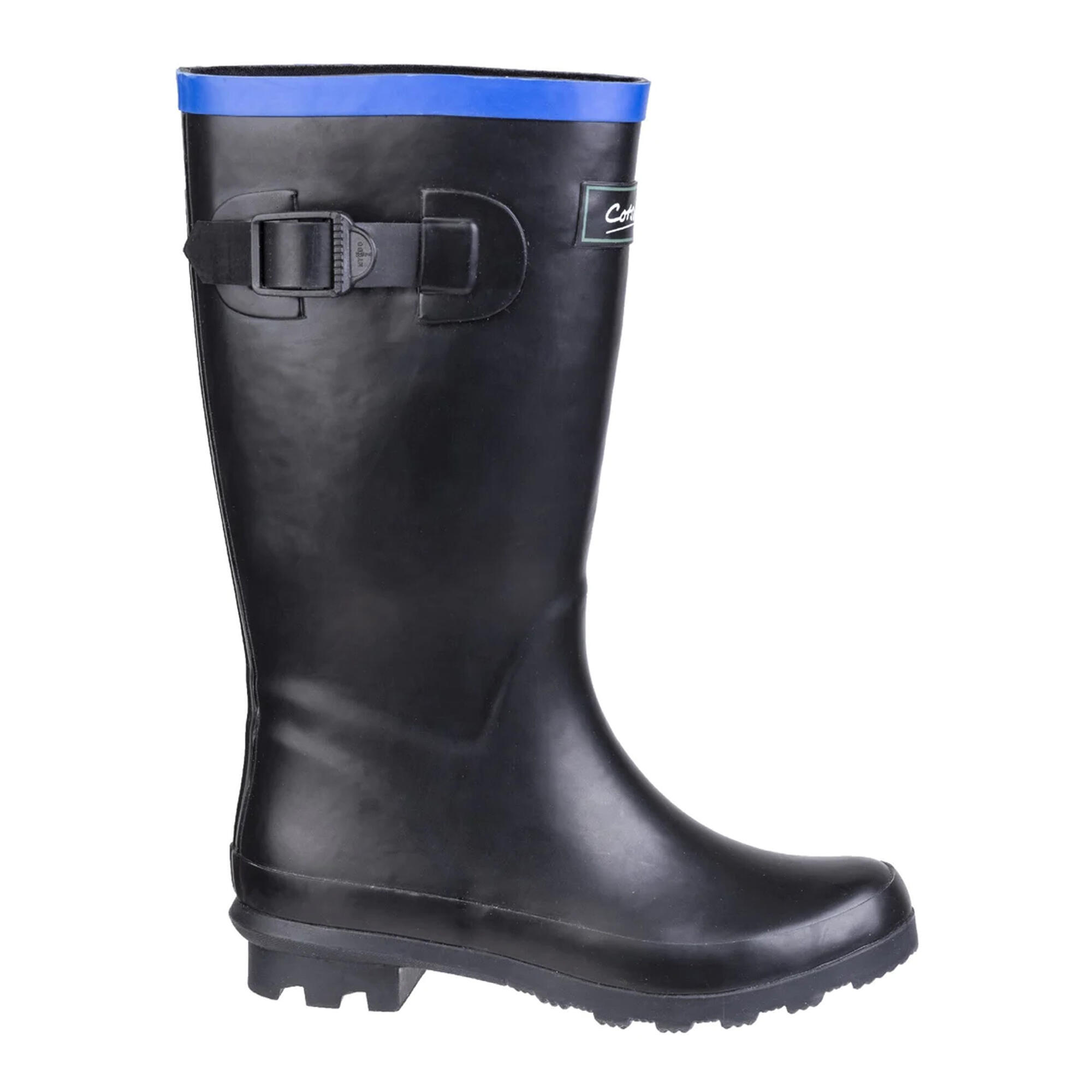 Junior Wellington Boots (Black / Blue)