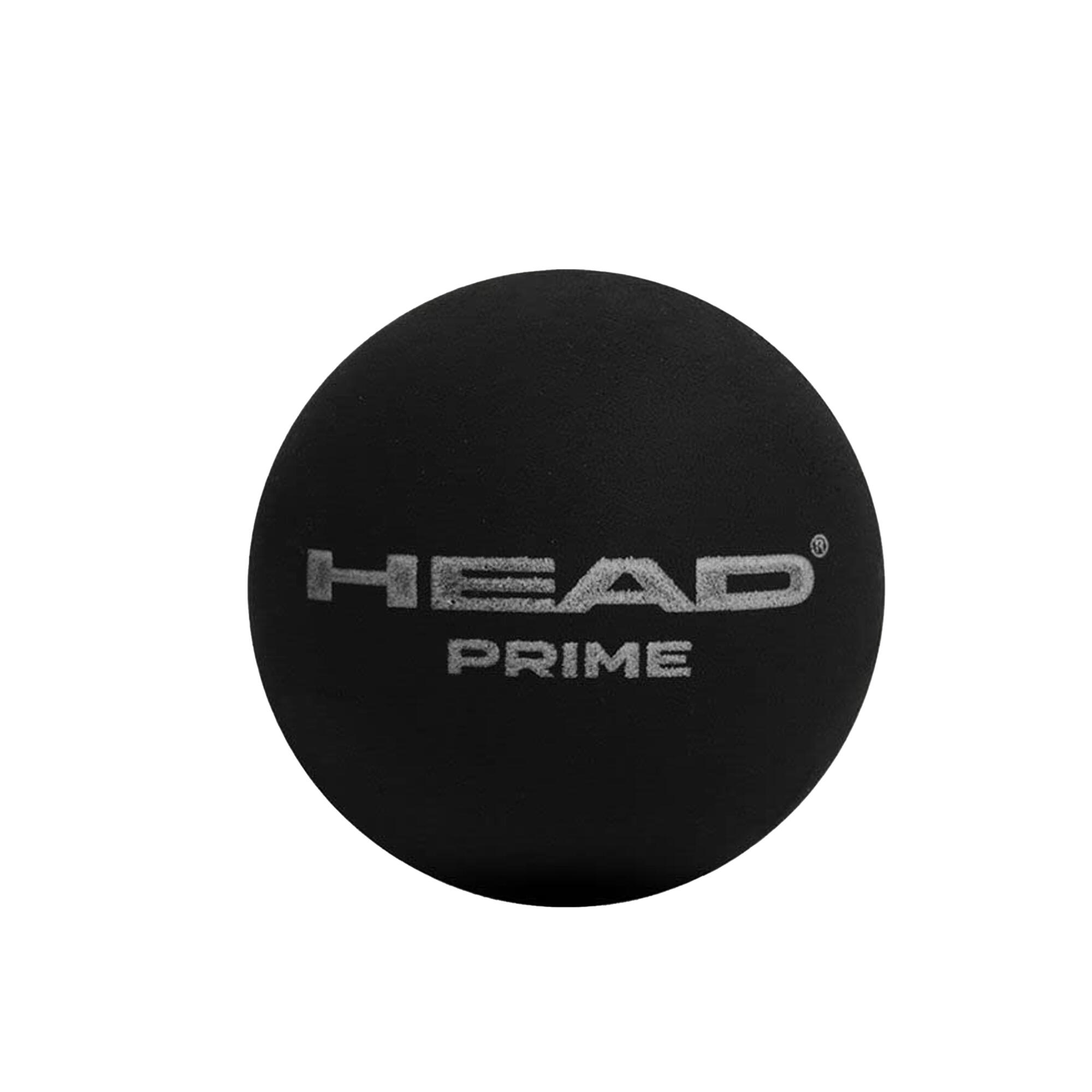 HEAD Prime Double Dot Squash Balls (Pack of 12) (Black)