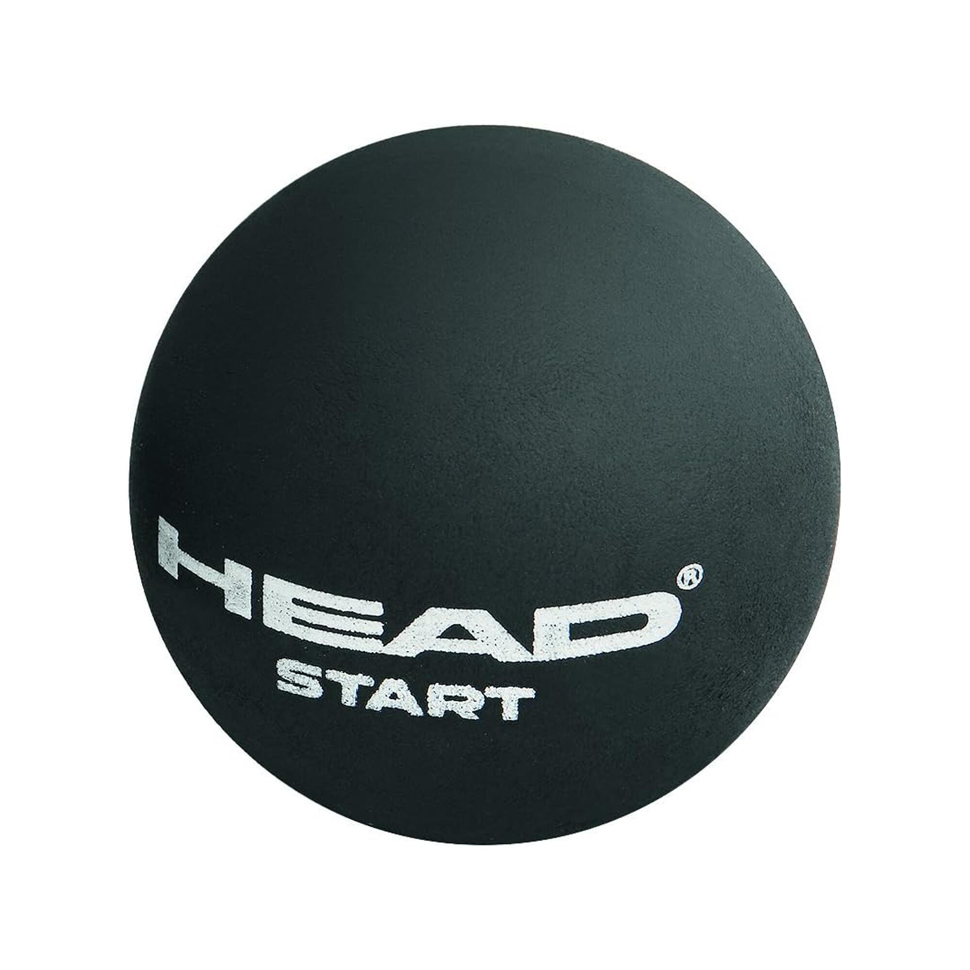 HEAD Start Single Dot Squash Balls (Pack of 12) (Black)