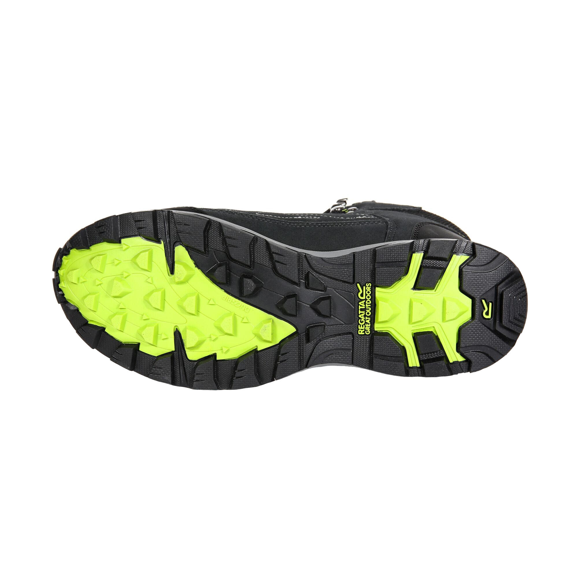 Mens Samaris Suede Hiking Boots (Briar/Lime Green) 2/4