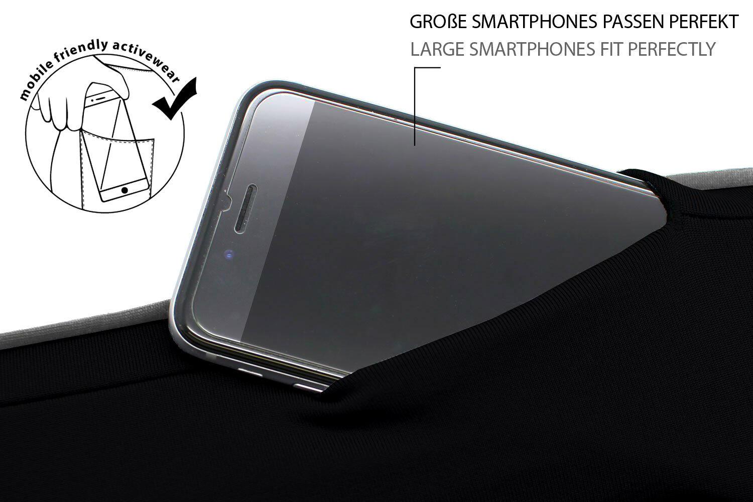 Laufgürtel für Handy, Schlüssel und Wertsachen,Camouflage dark 3/7