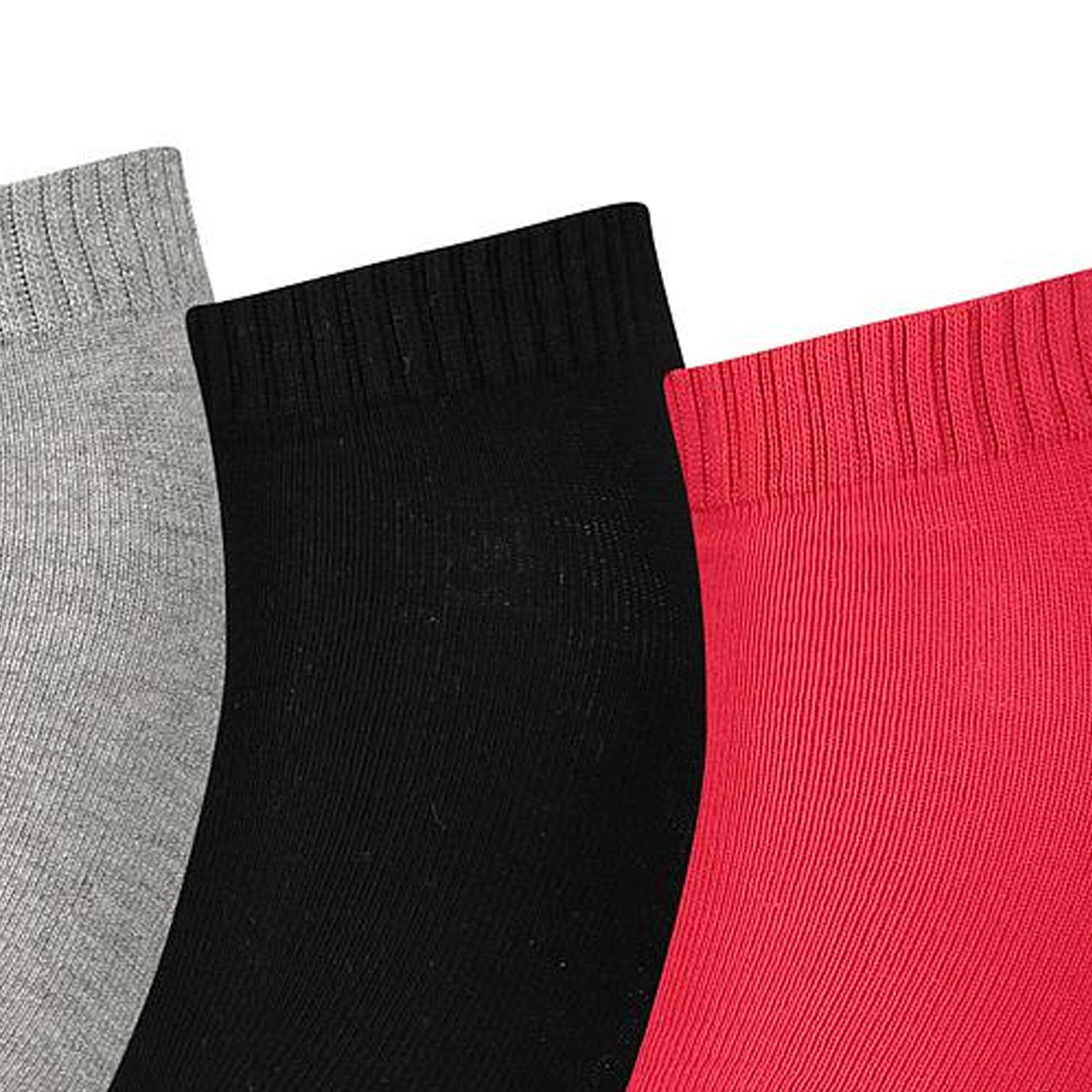 Socquettes QUARTER Adulte (Noir / Rouge / Gris) 3/7