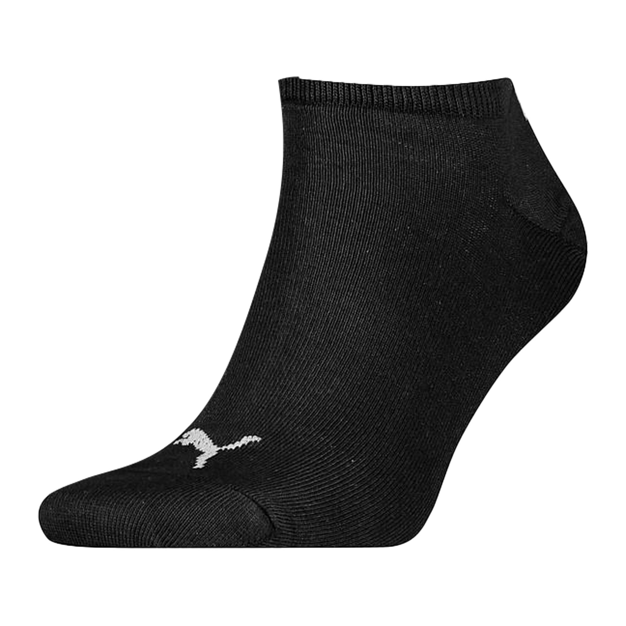PUMA Unisex Adult Invisible Socks (Pack of 3) (Black)