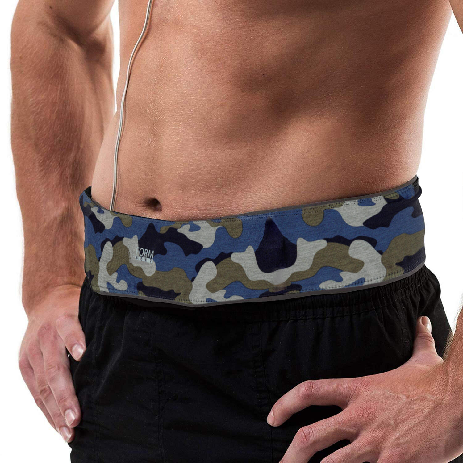 Laufgürtel für Handy, Schlüssel und Wertsachen,Blue Camo 5/7
