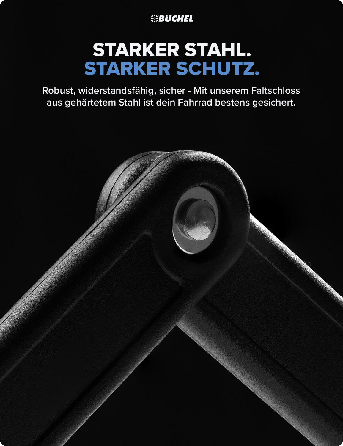 Sekura Faltschloss 85cm, inkl. Halterung 4/6