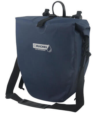 Büchel luxe pakaftas / enkele fietstas - donkerblauw - 25.4l