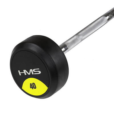 Curlhantel curlstange mit festem gewicht und gummibeschichtung gsl HMS