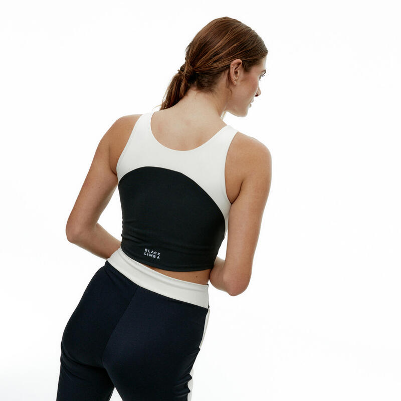 Conjunto deportivo Top+Legging Taijitu&DuoToneUrban Bicolor de mujer Black Limba