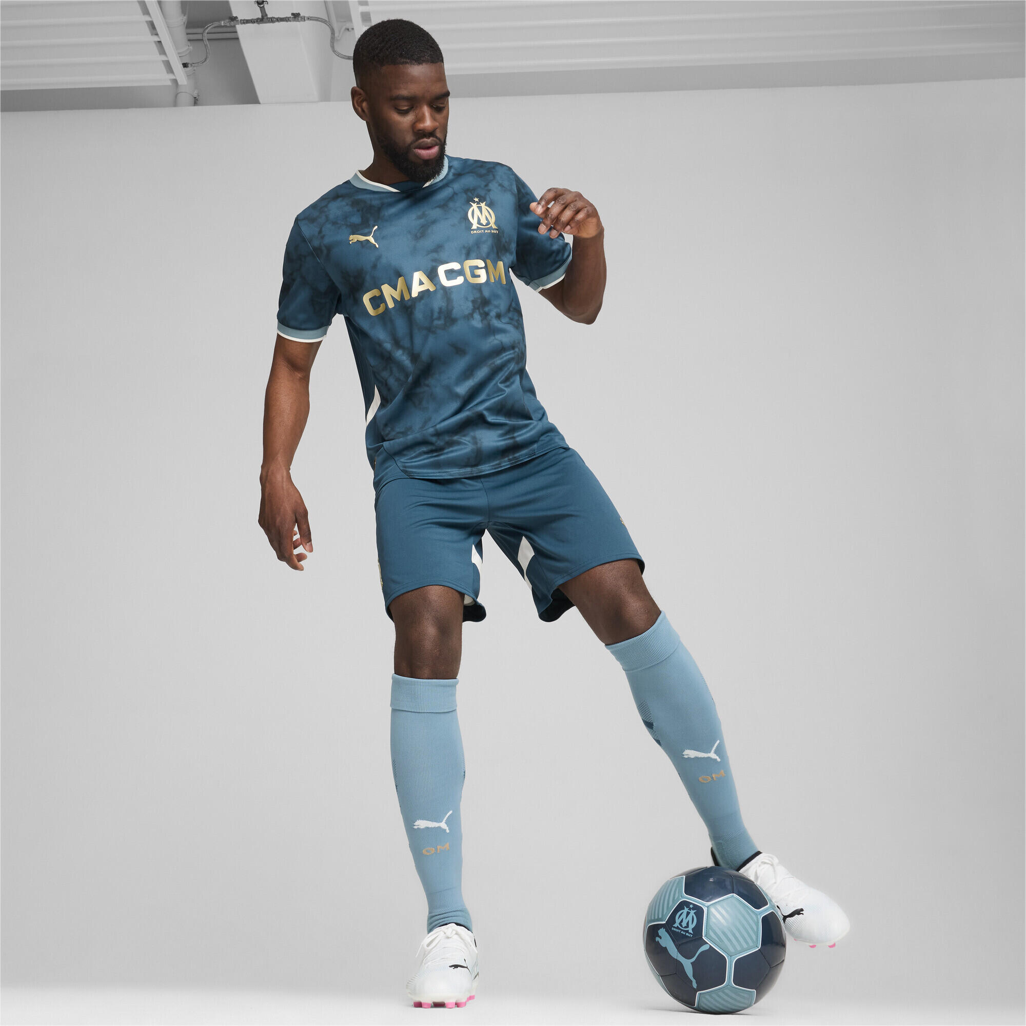 Maillot Away 24/25 Olympique de Marseille Homme PUMA Ocean Tropic Bold Blue 4/7
