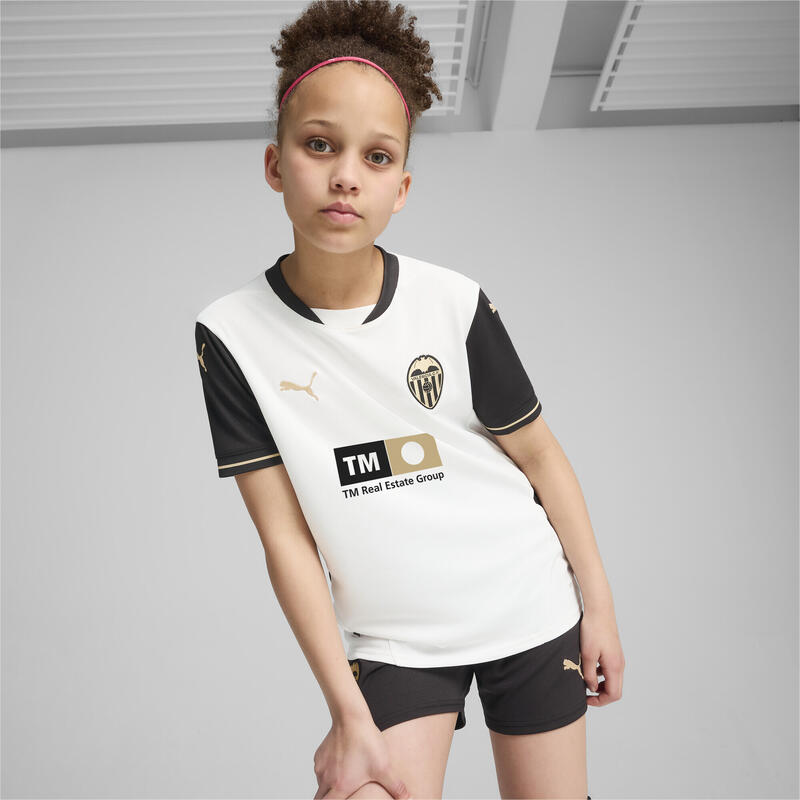 Camiseta Valencia CF 1.ª equipación 24/25 Niño PUMA White Black