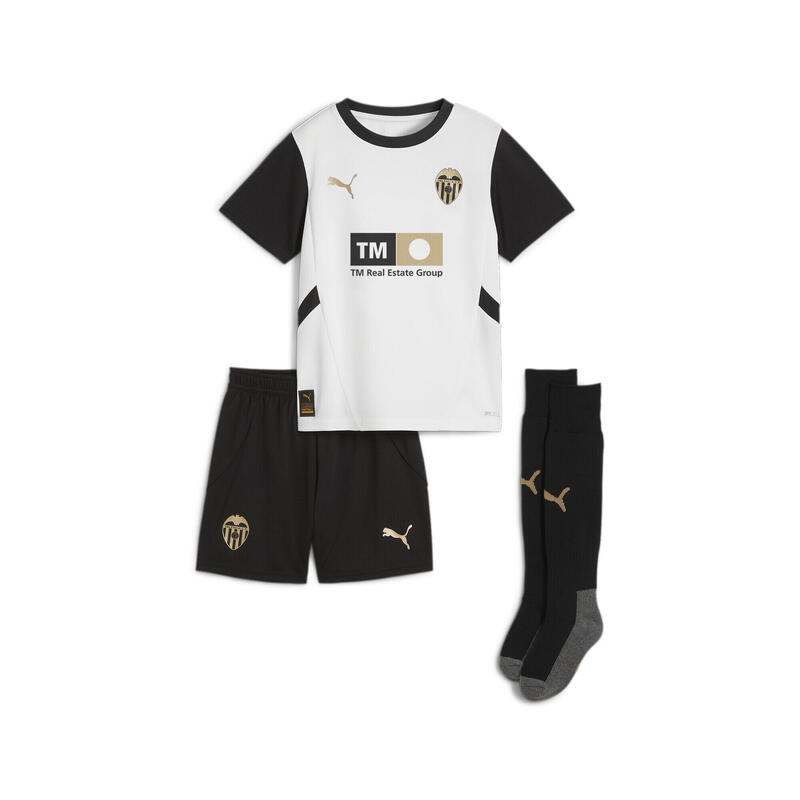 Mini kit Home Valencia CF 24/25 per bambini PUMA White Black