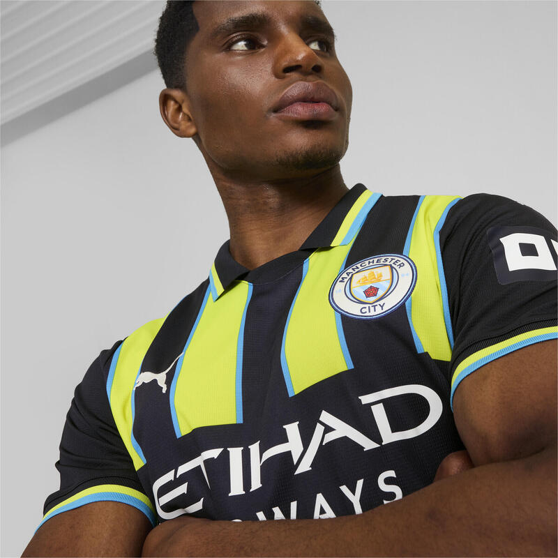 Maillot Away 24/25 Manchester City Homme PUMA New Navy Yellow Glow Blue