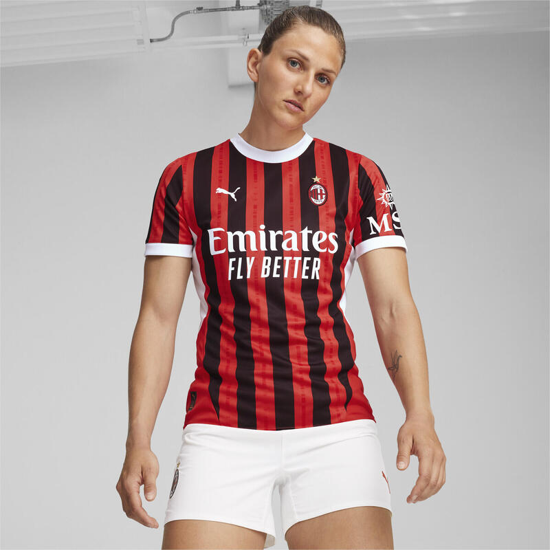 AC Milan 24/25 thuisshirt voor dames PUMA For All Time Red Black