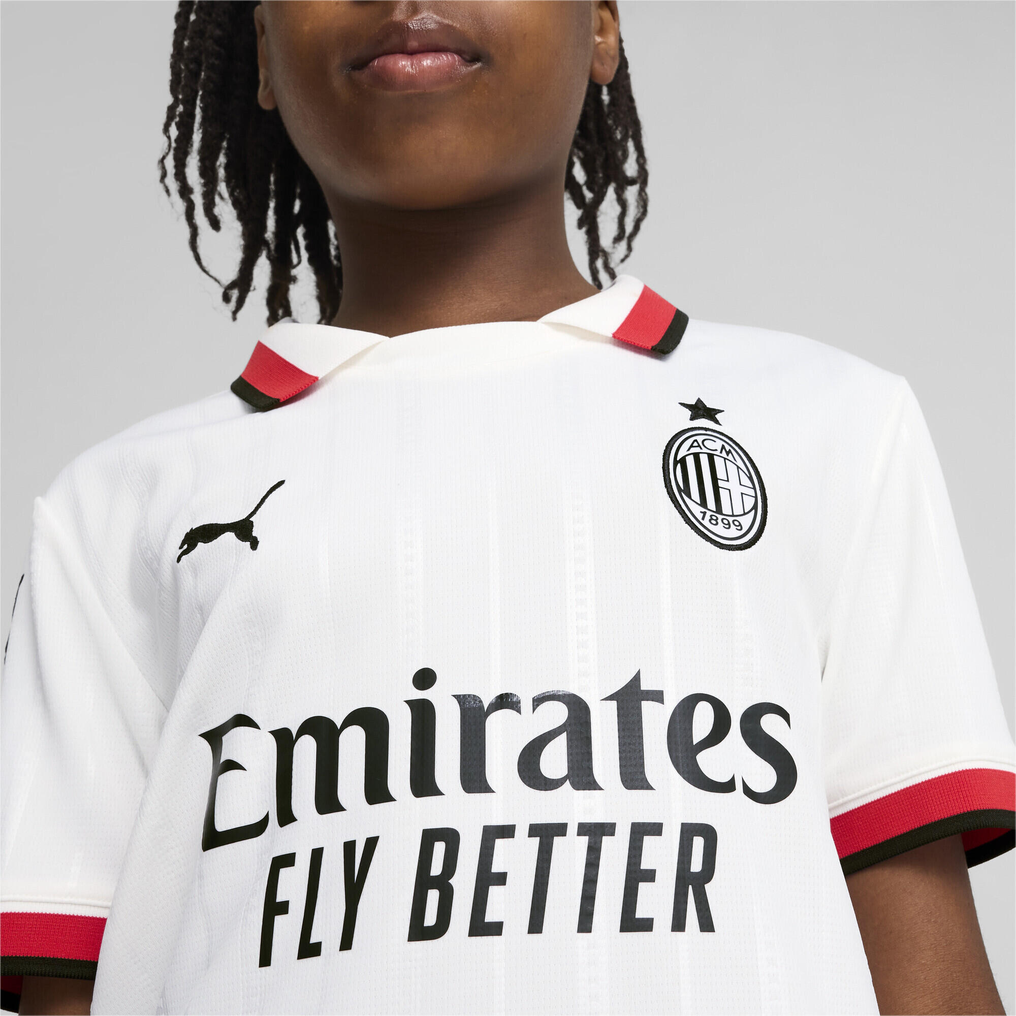 Maillot Away 24/25 AC Milan Enfant et Adolescent PUMA White 3/7