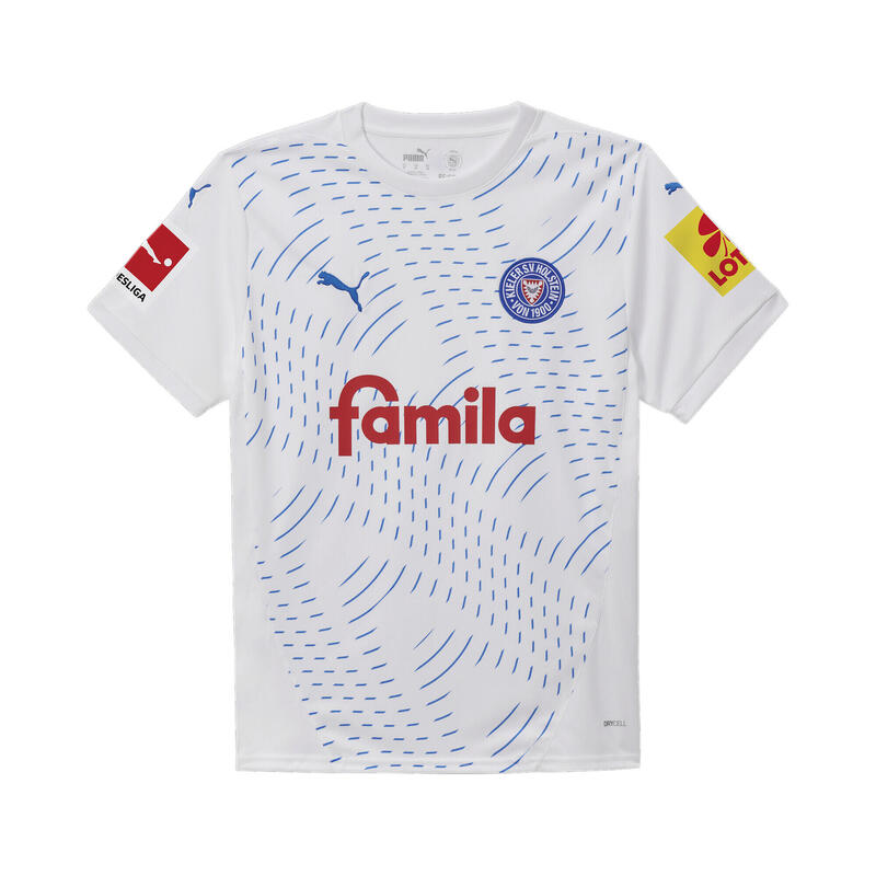 Tricou Holstein Kiel 24/25 - Masculin PUMA White Ignite Blue