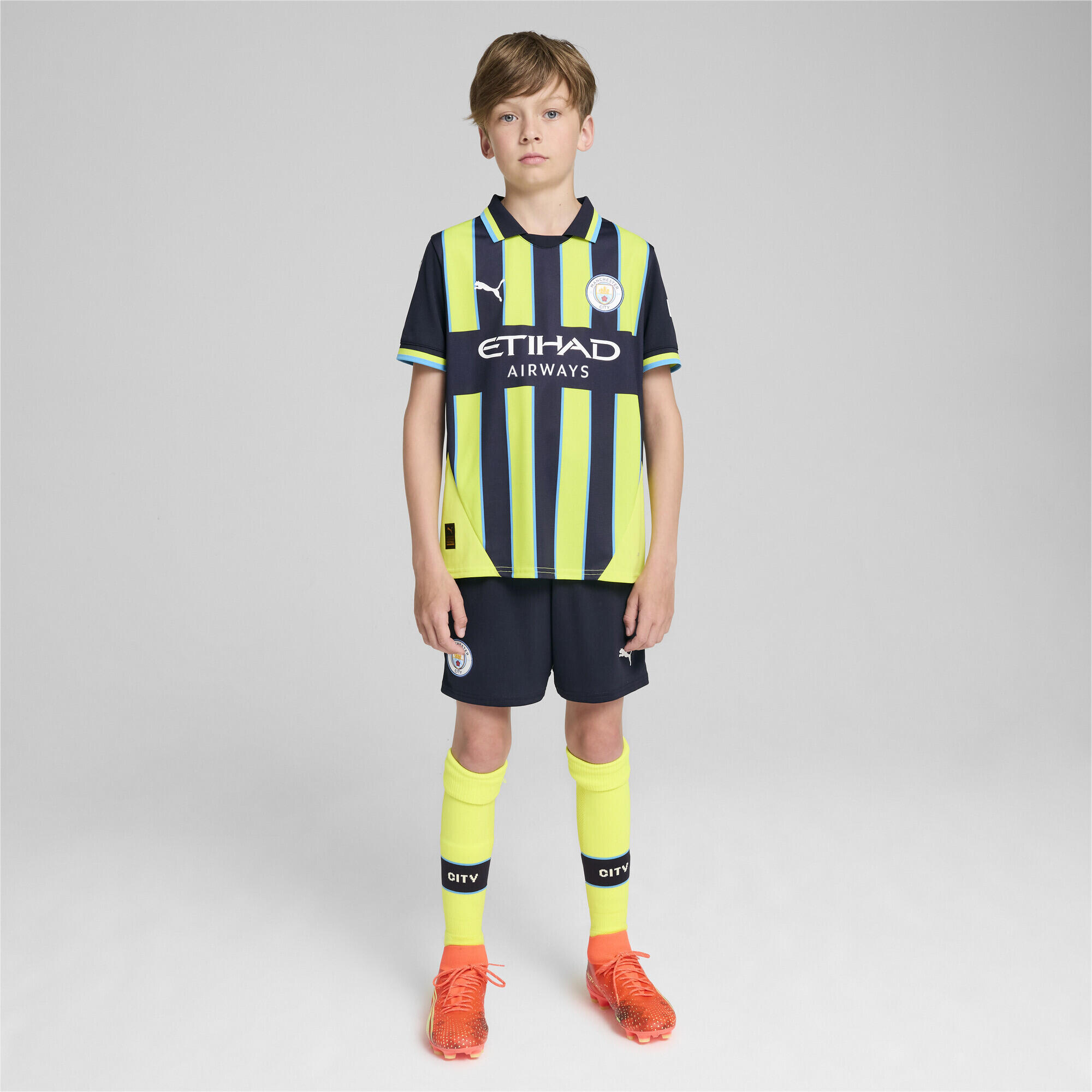 Camisola Alternativa para crianças Manchester City 2024/25 6/7