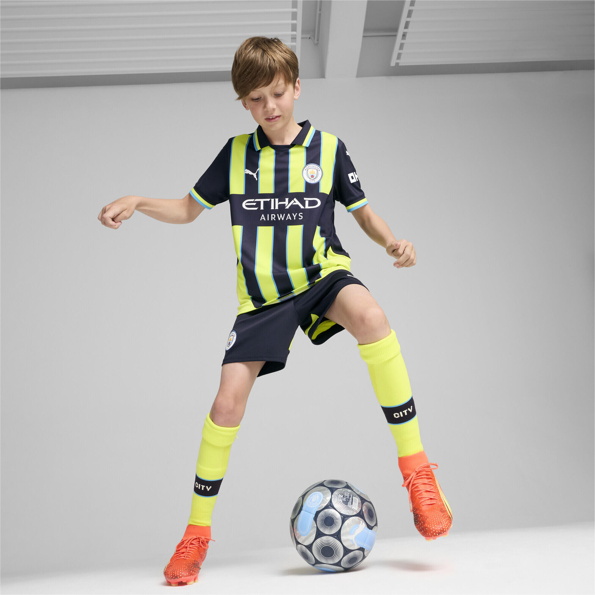 Camisola Alternativa para crianças Manchester City 2024/25 4/7