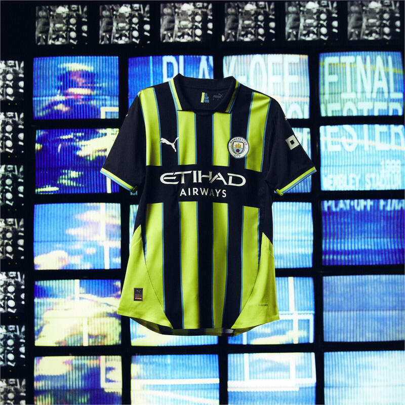 Maillot Away 24/25 Manchester City Homme PUMA New Navy Yellow Glow Blue