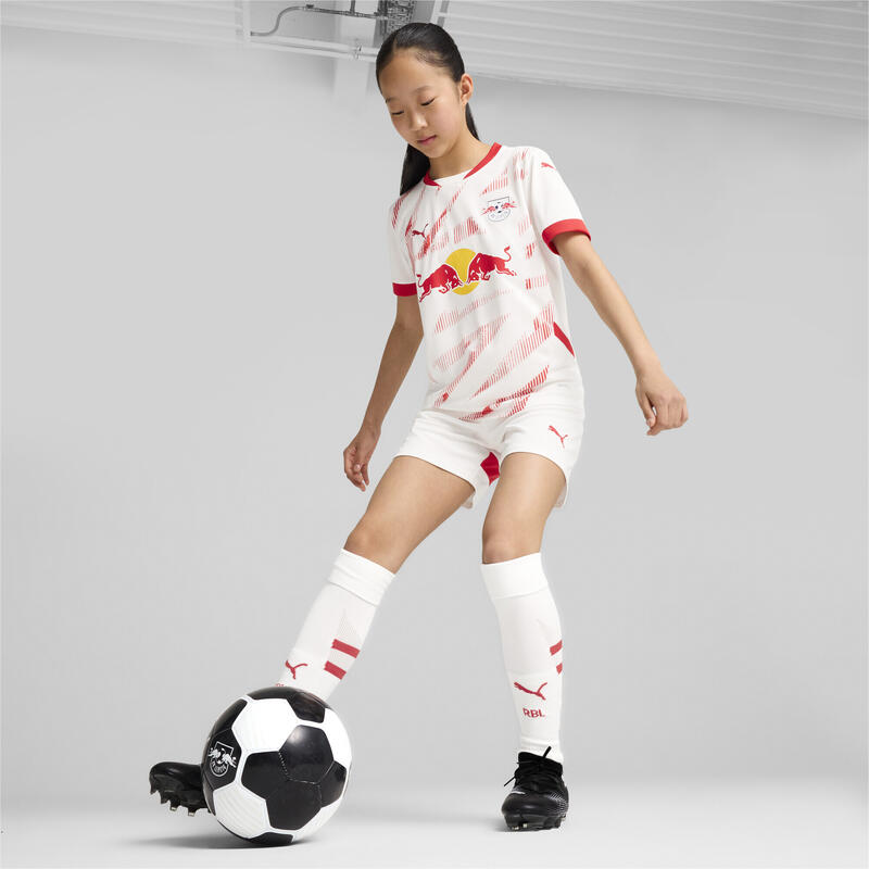 Camiseta RB  Leipzig 1.ª equipación 24/25 Niño PUMA White For All Time Red