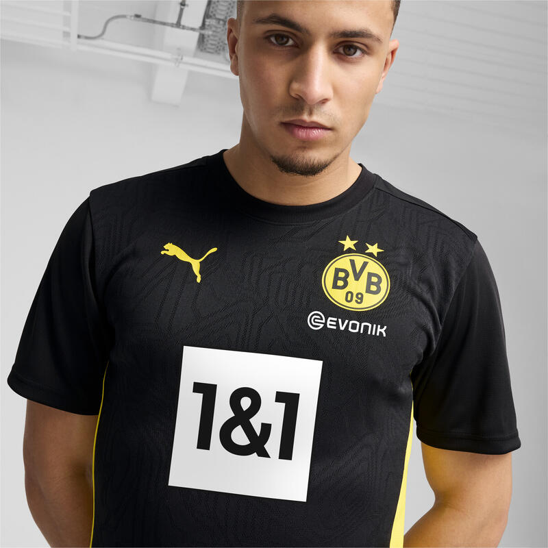 Borussia Dortmund trainingsshirt voor heren PUMA Black Faster Yellow