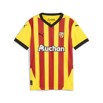 Maillot Home 24/25 RC Lens Enfant et Adolescent PUMA Pelé Yellow Red