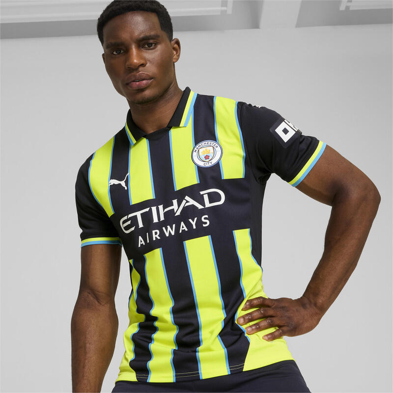 Maillot Away 24/25 Manchester City Homme PUMA New Navy Yellow Glow Blue