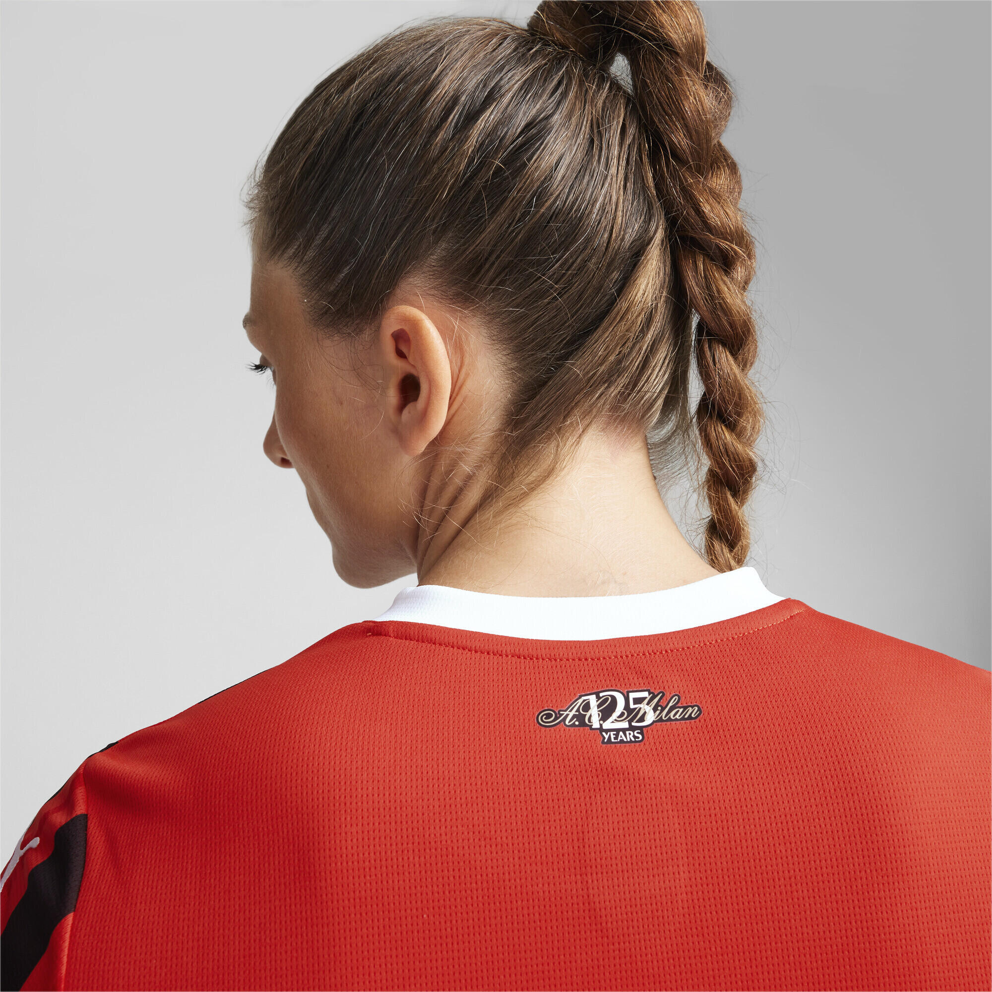 Dámský fotbalový dres AC Milán 24/25 PUMA For All Time Red Black 3/7