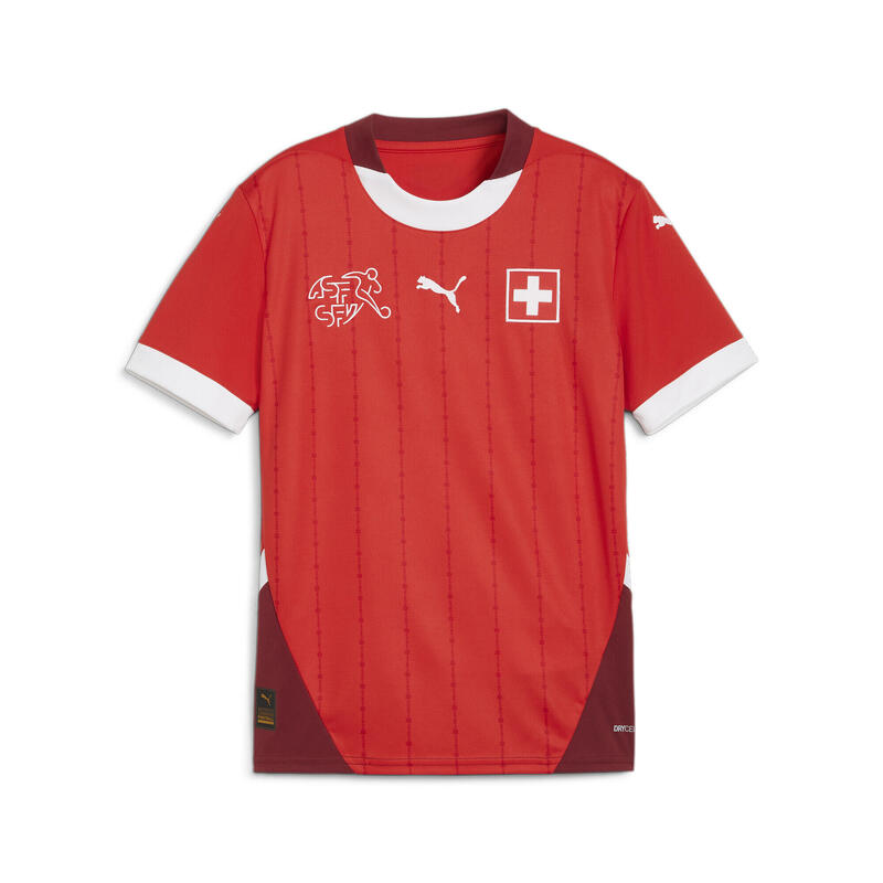 Camiseta de local de Suiza 2024 de fútbol Niño PUMA Red Team Regal