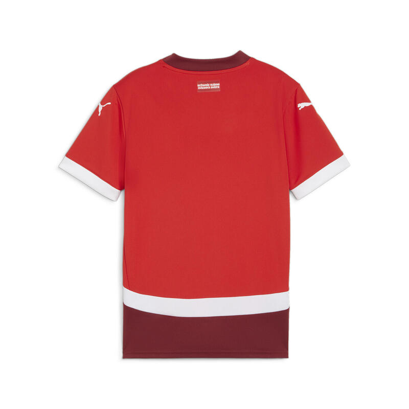 Camiseta de local de Suiza 2024 de fútbol Niño PUMA Red Team Regal