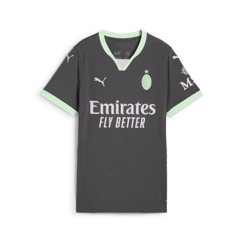 AC Milan 24/25 derde voetbalshirt voor dames PUMA Shadow Gray Fresh Mint Green