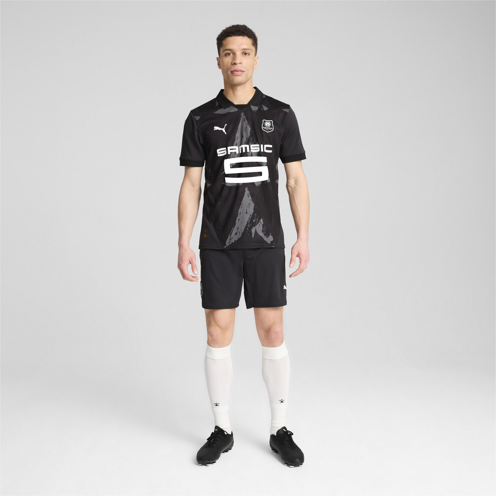 Stade Rennais F.C. 24/25 24/25 Shorts da uomo PUMA Flat Dark Gray White Black 6/7
