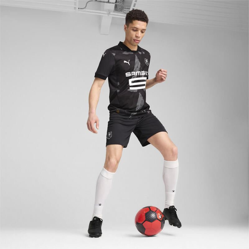 Stade Rennais FC 24/25 pantaloni scurți bărbați PUMA Flat Dark Gray White Black
