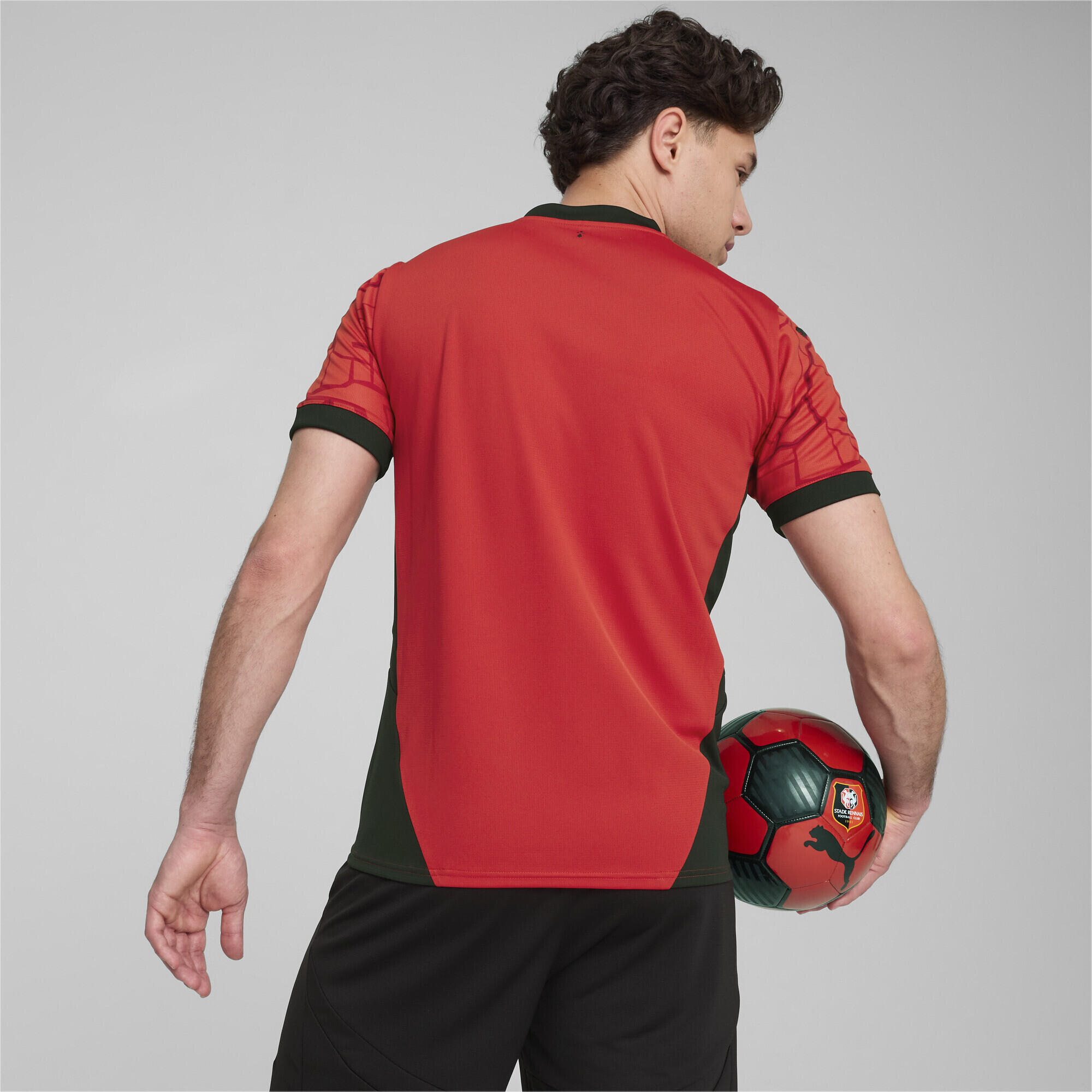 Stade Rennais F.C. 24/25 thuisshirt voor heren PUMA Red Black 6/7
