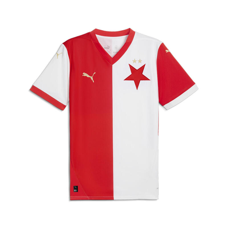 Fotbalový dres SK Slavia Praha 24/25 pro dospělé PUMA White Red