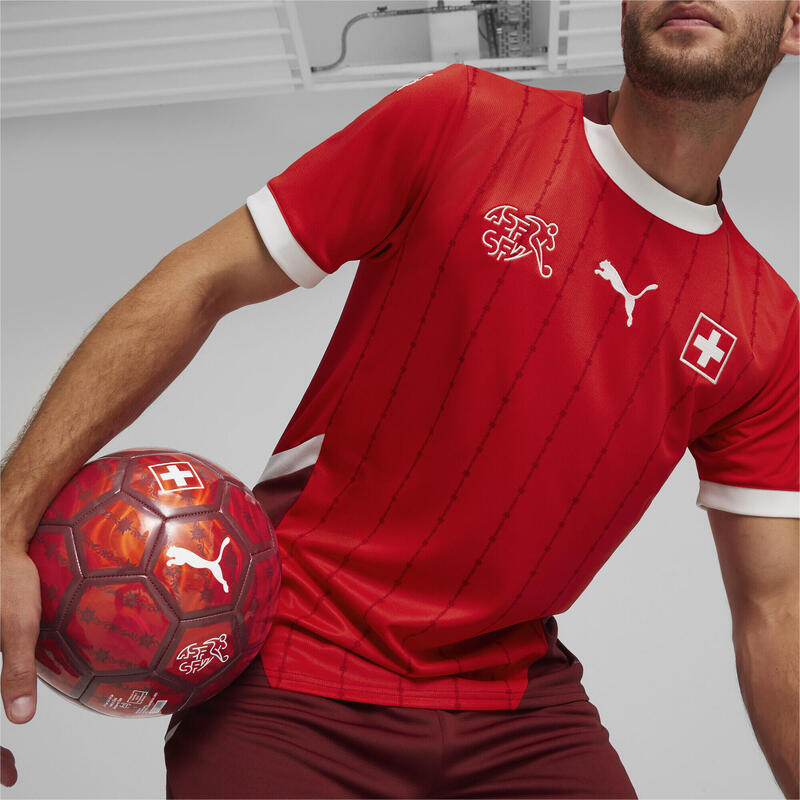 Zwitserland Voetbal 2024 thuisshirt voor heren PUMA Red Team Regal