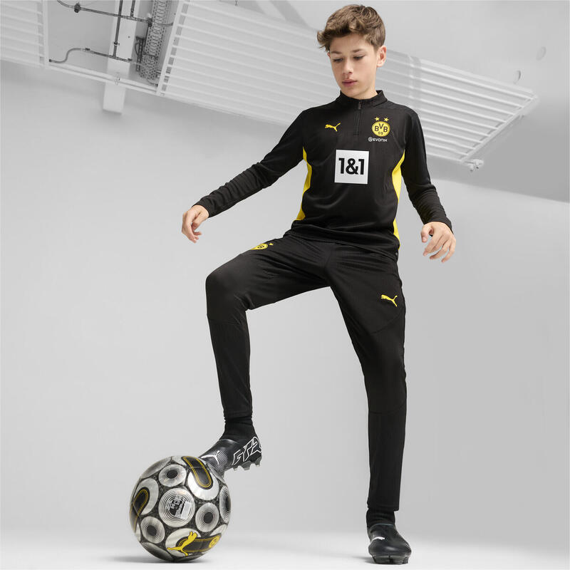 Haut d’entraînement à 1/4 zip Borussia Dortmund Enfant et Adolescent PUMA