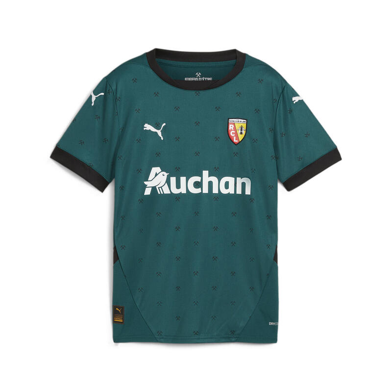 Maillot Away 24/25 RC Lens Enfant et Adolescent PUMA Varsity Green Black