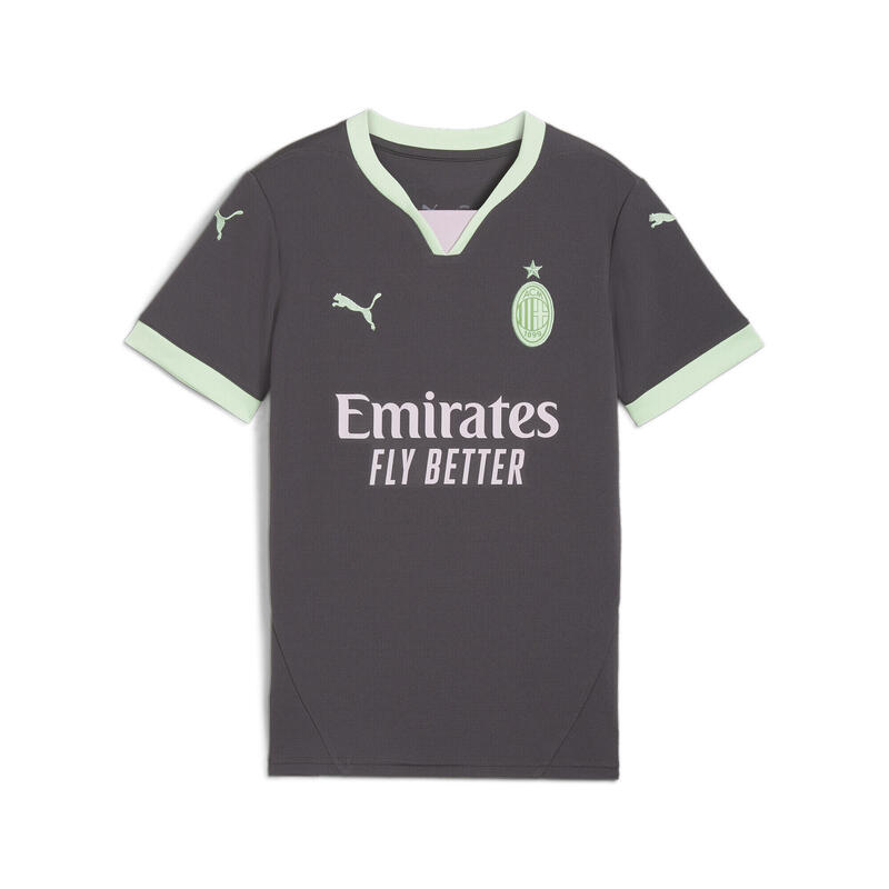 Dres AC Milán 24/25 pro mládež PUMA Shadow Gray Fresh Mint Green